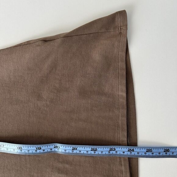 Garnet Hill Lace Accented Cami Tank Brown Womens Size Medium Adjustable Straps - Picture 6 of 8